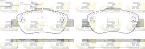 Roadhouse 21100.02 - Тормозные колодки, дисковые, комплект autospares.lv