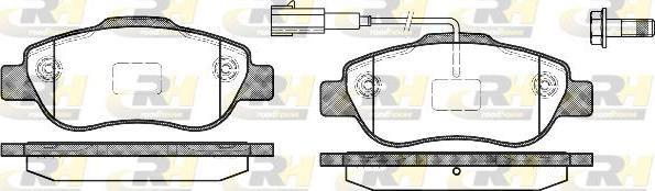 Roadhouse 21100.11 - Тормозные колодки, дисковые, комплект autospares.lv