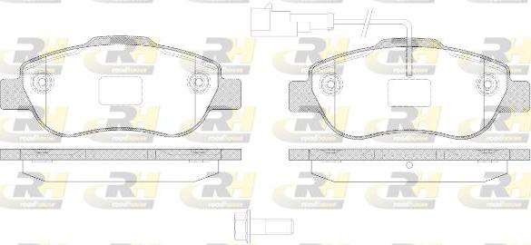 Roadhouse 21100.21 - Тормозные колодки, дисковые, комплект autospares.lv