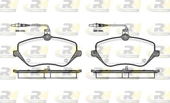 Roadhouse 21101.04 - Тормозные колодки, дисковые, комплект autospares.lv