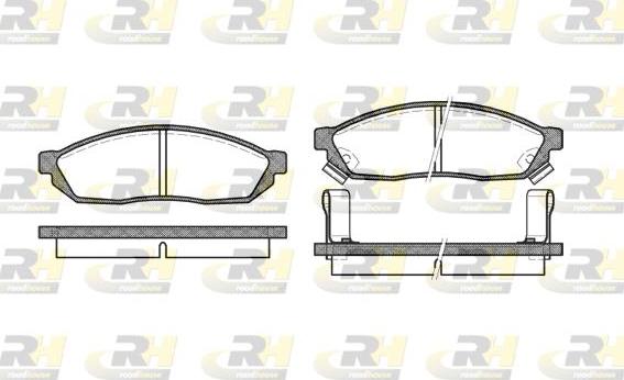 Roadhouse 2111.02 - Тормозные колодки, дисковые, комплект autospares.lv