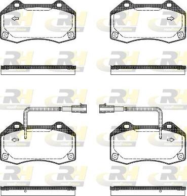 Roadhouse 21113.10 - Тормозные колодки, дисковые, комплект autospares.lv