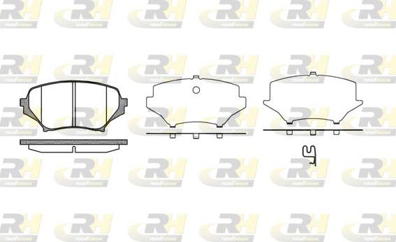 Roadhouse 21189.01 - Тормозные колодки, дисковые, комплект autospares.lv