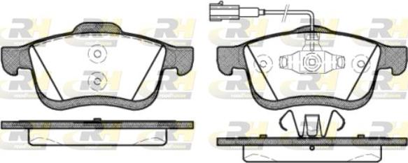 Roadhouse 21183.22 - Тормозные колодки, дисковые, комплект autospares.lv