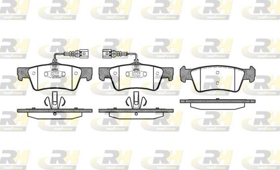 Roadhouse 21187.02 - Тормозные колодки, дисковые, комплект autospares.lv