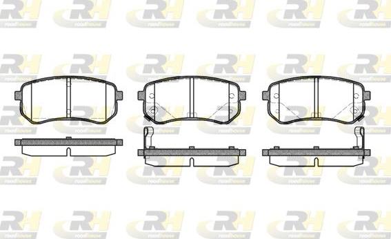 Roadhouse 21135.02 - Тормозные колодки, дисковые, комплект autospares.lv