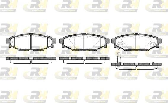 Roadhouse 21136.01 - Тормозные колодки, дисковые, комплект autospares.lv