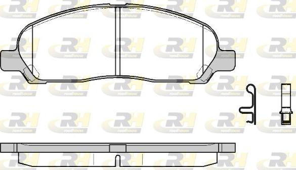 Roadhouse 21120.02 - Тормозные колодки, дисковые, комплект autospares.lv