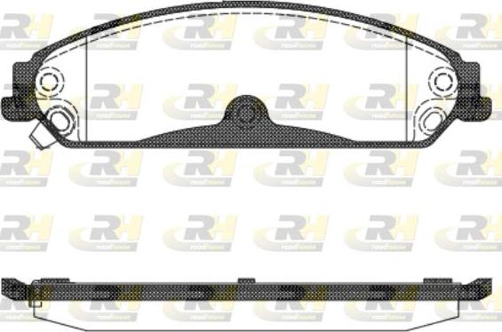 Roadhouse 21128.04 - Тормозные колодки, дисковые, комплект autospares.lv