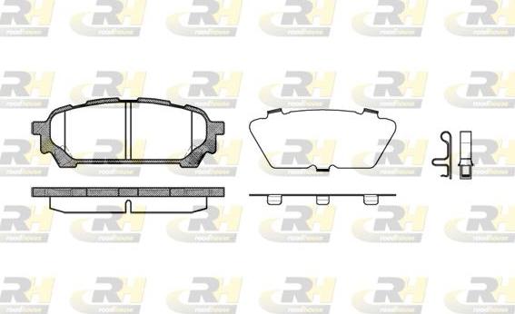 Roadhouse 21176.01 - Тормозные колодки, дисковые, комплект autospares.lv