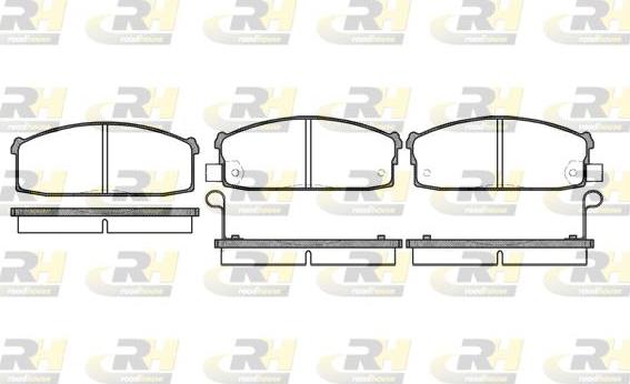 Roadhouse 2117.02 - Тормозные колодки, дисковые, комплект autospares.lv