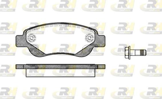 Roadhouse 21177.00 - Тормозные колодки, дисковые, комплект autospares.lv