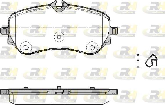 Roadhouse 21848.00 - Тормозные колодки, дисковые, комплект autospares.lv