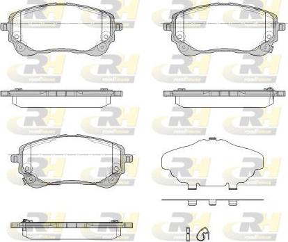 Roadhouse 21858.02 - Тормозные колодки, дисковые, комплект autospares.lv