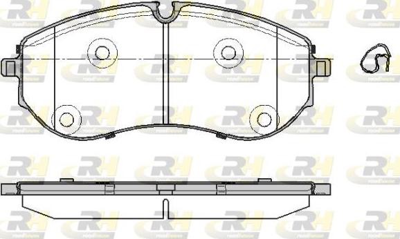 Roadhouse 21857.00 - Тормозные колодки, дисковые, комплект autospares.lv