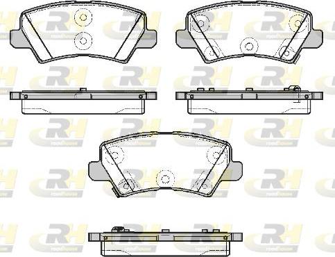 Roadhouse 21804.02 - Тормозные колодки, дисковые, комплект autospares.lv