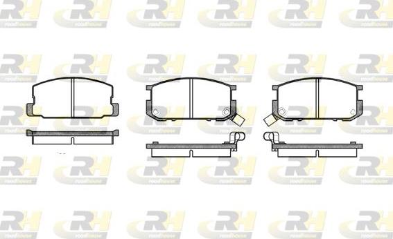 Roadhouse 2180.02 - Тормозные колодки, дисковые, комплект autospares.lv