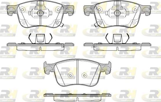 Roadhouse 21808.12 - Тормозные колодки, дисковые, комплект autospares.lv