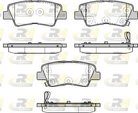 Roadhouse 21807.12 - Тормозные колодки, дисковые, комплект autospares.lv