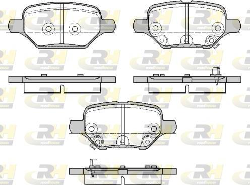 Roadhouse 21810.02 - Тормозные колодки, дисковые, комплект autospares.lv