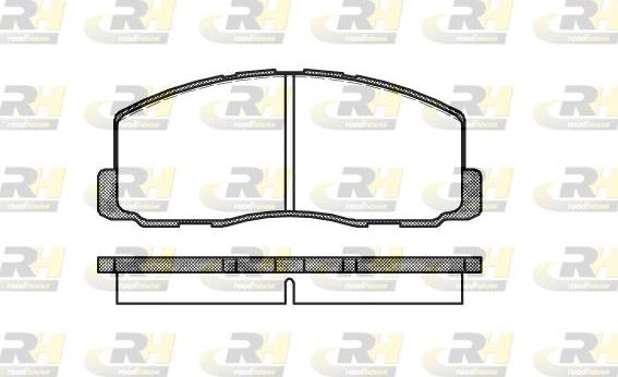 Roadhouse 2188.00 - Тормозные колодки, дисковые, комплект autospares.lv