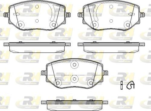 Roadhouse 21887.00 - Тормозные колодки, дисковые, комплект autospares.lv