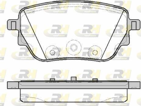 Roadhouse 21838.00 - Тормозные колодки, дисковые, комплект autospares.lv