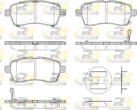 Roadhouse 21833.02 - Тормозные колодки, дисковые, комплект autospares.lv