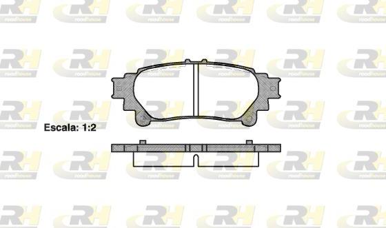 Roadhouse 21395.00 - Тормозные колодки, дисковые, комплект autospares.lv