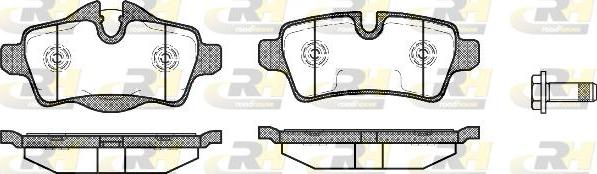 Roadhouse 21344.00 - Тормозные колодки, дисковые, комплект autospares.lv