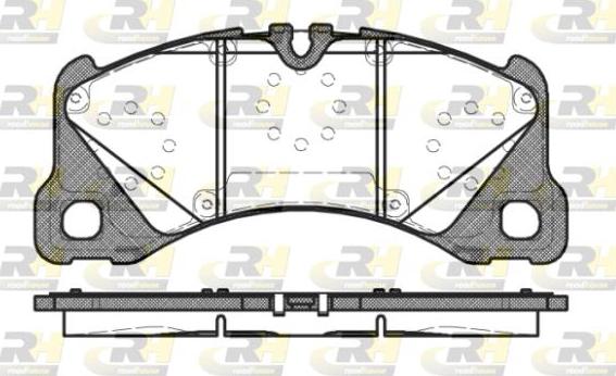 Roadhouse 21345.40 - Тормозные колодки, дисковые, комплект autospares.lv