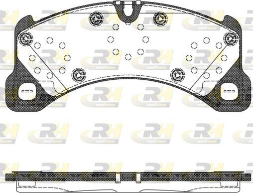 Roadhouse 21345.50 - Тормозные колодки, дисковые, комплект autospares.lv