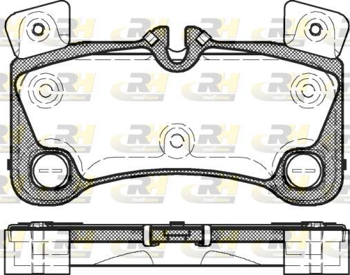 Roadhouse 21346.00 - Тормозные колодки, дисковые, комплект autospares.lv