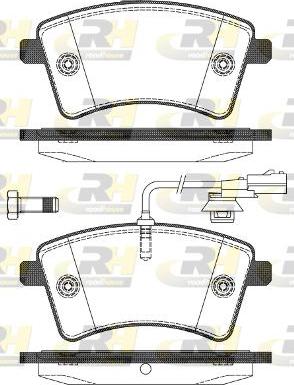 Roadhouse 21351.01 - Тормозные колодки, дисковые, комплект autospares.lv