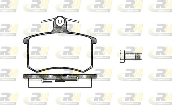 Roadhouse 2135.10 - Тормозные колодки, дисковые, комплект autospares.lv