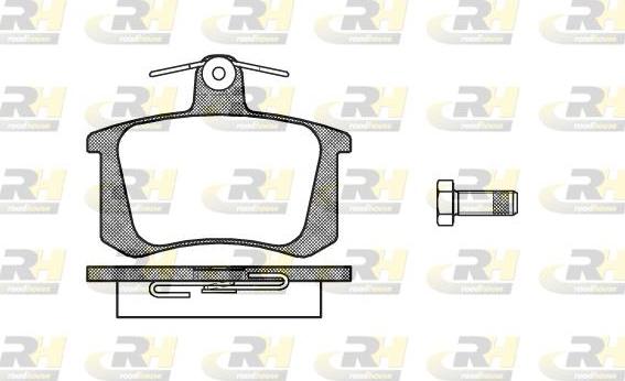 Roadhouse 2135.20 - Тормозные колодки, дисковые, комплект autospares.lv