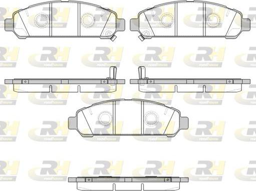 Roadhouse 21357.02 - Тормозные колодки, дисковые, комплект autospares.lv