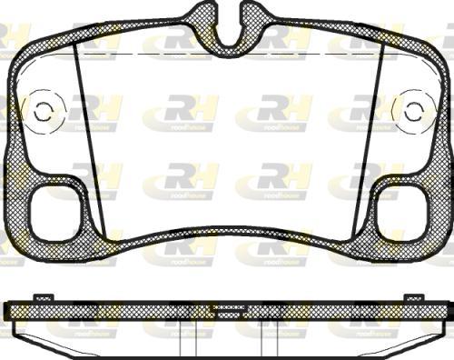 Roadhouse 21369.00 - Тормозные колодки, дисковые, комплект autospares.lv