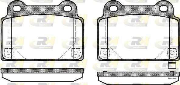 Roadhouse 21364.02 - Тормозные колодки, дисковые, комплект autospares.lv