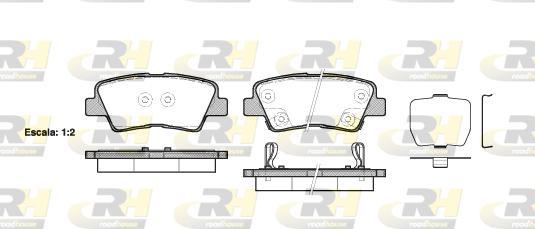 Roadhouse 21362.02 - Тормозные колодки, дисковые, комплект autospares.lv