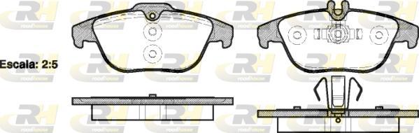 Roadhouse 21305.00 - Тормозные колодки, дисковые, комплект autospares.lv