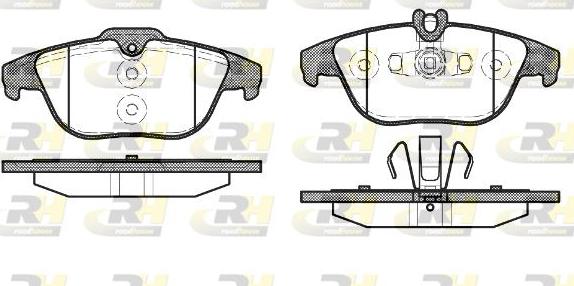 Roadhouse 21305.20 - Тормозные колодки, дисковые, комплект autospares.lv