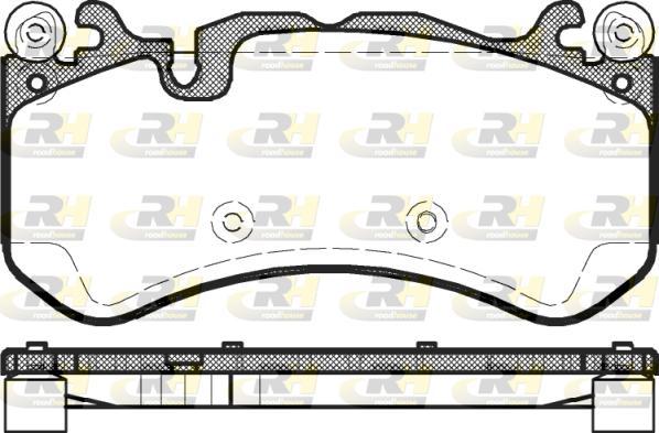 Roadhouse 21300.00 - Тормозные колодки, дисковые, комплект autospares.lv