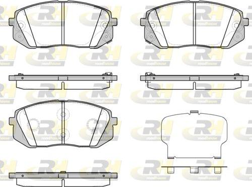 Roadhouse 21302.43 - Тормозные колодки, дисковые, комплект autospares.lv