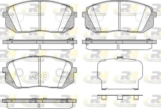 Roadhouse 21302.52 - Тормозные колодки, дисковые, комплект autospares.lv