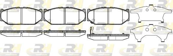 Roadhouse 21381.11 - Тормозные колодки, дисковые, комплект autospares.lv