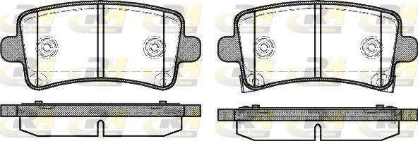 Roadhouse 21388.04 - Тормозные колодки, дисковые, комплект autospares.lv