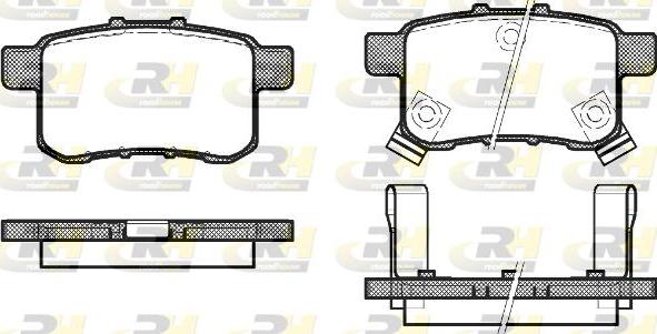 Roadhouse 21332.02 - Тормозные колодки, дисковые, комплект autospares.lv