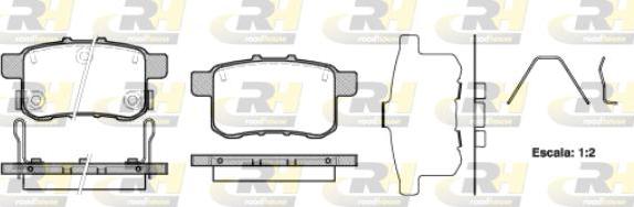 Roadhouse 21332.12 - Тормозные колодки, дисковые, комплект autospares.lv