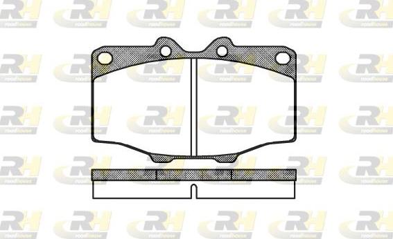 Roadhouse 2132.00 - Тормозные колодки, дисковые, комплект autospares.lv